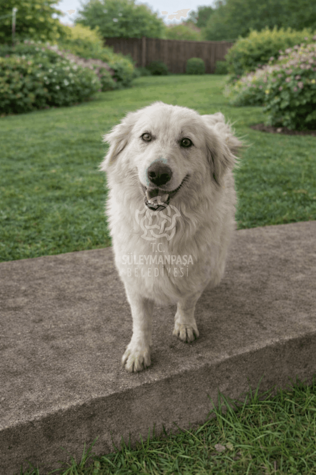 Beyaz Melez Köpek fotoğrafı